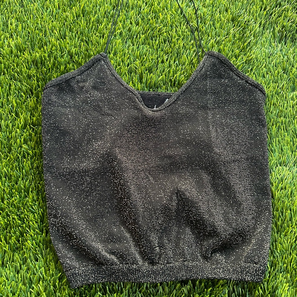 Elegant Black Sparkle Camisole
